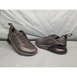 Nike Air Max 270 (PS) Sneakers Mesh Black Kids Size 2Y NEW NO BOX!